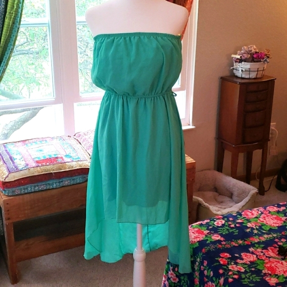 Tube Top High Low Dress - Picture 1 of 5